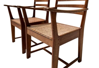 Two Modernist Art Deco Armchairs by Bas van Pelt for My Home, 1930s